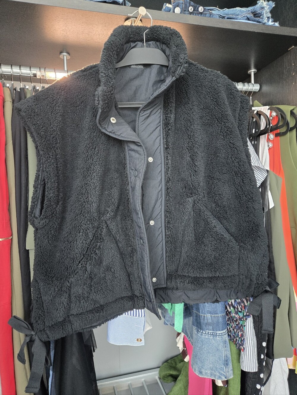 FP Movement by Free People Black Sherpa Vest